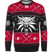 The Witcher - gaming Christmas jumper - Dreaming Of A White Wolf - S XL - för Herr - svart