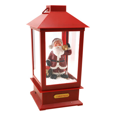 Snöande Jullykta med Tomte