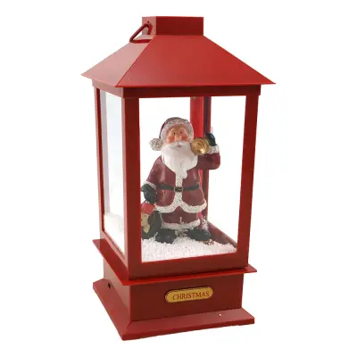 Snöande Jullykta med Tomte