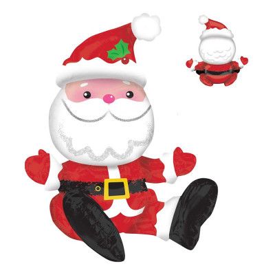 Folieballong Jultomte Sittande