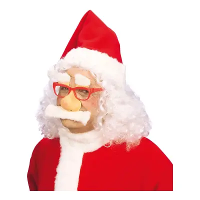 Glasögon Tomte med Lösnäsa och Mustasch