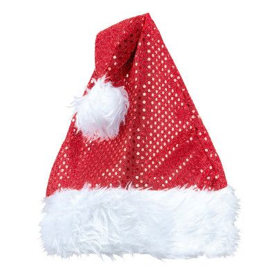 Glittrig Tomteluva Röd - One size