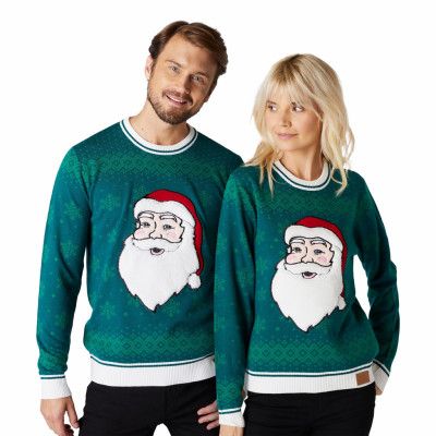 Grön Julnisse Jultröja - Small