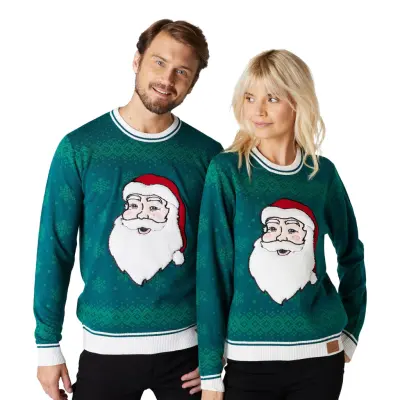 Grön Julnisse Jultröja - XX-Large