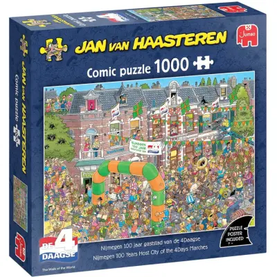 Jan van Haasteren Nijmegen 100 Years Pussel 1000 bitar - Jan Van Haasteren -  Leksaksaffären