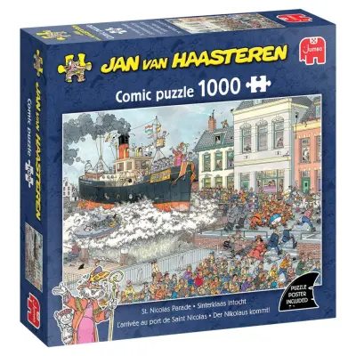 Jan van Haasteren St. Nicolas Parade Pussel 1000 bitar - Jan Van Haasteren -  Leksaksaffären
