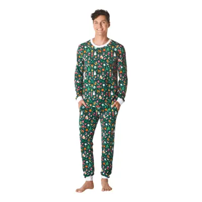 Juldröm Grön Julpyjamas Herr - XXX-Large