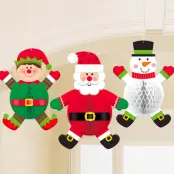 Julfigurer Honeycomb Hängande Dekoration