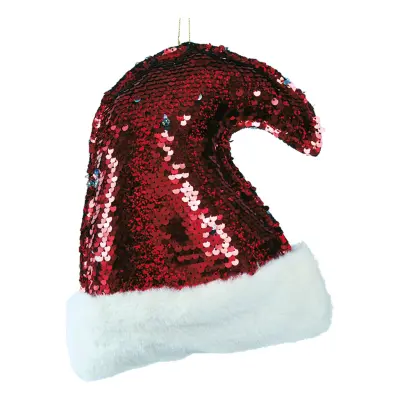 Julhänge Tomteluva - Röd Paljett