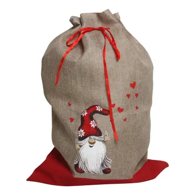 Julklappssäck Beige Knastomte