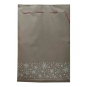 Julklappssäck Natur med Snöflingor