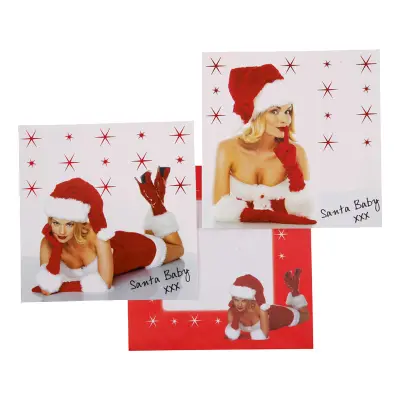 Julkort Pinuppa med Luva