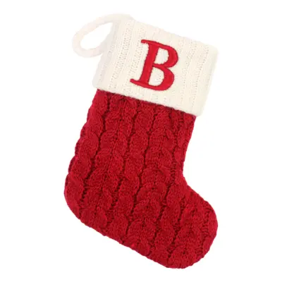 Liten Julstrumpa med Bokstav - Bokstav B