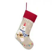 Julstrumpa med Djurmotiv - Isbjörn