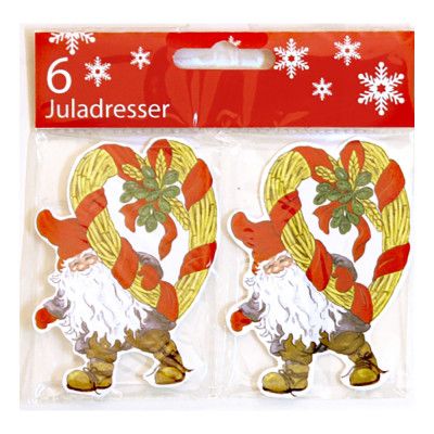 Jultaggar Tomtar med - 6-pack