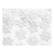 Konfetti Snöflingor Vit - 20-pack