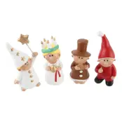 Luciatåg Figurer Juldekoration - 4-pack