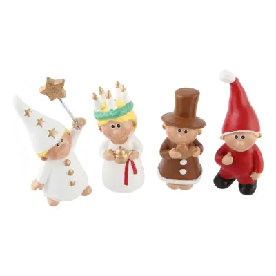 Luciatåg Figurer Juldekoration - 4-pack
