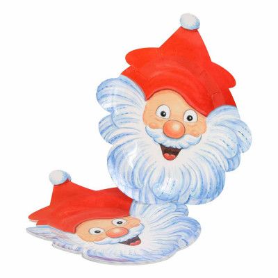 Papperstallrikar Tokiga Tomtar - 8-pack