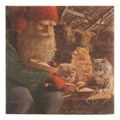 Servetter Tomte/Katter Bergerlind - 20-pack