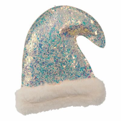 Silver Glittrig Tomteluva Julgranskula