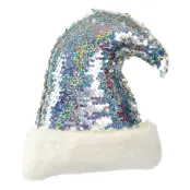 Silver Glittrig Tomteluva Julhänge