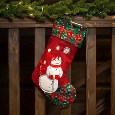 Snögubbe Julstrumpa av Linne