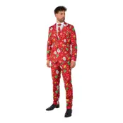 Suitmeister Christmas Red Icons Light Up Kostym - Large