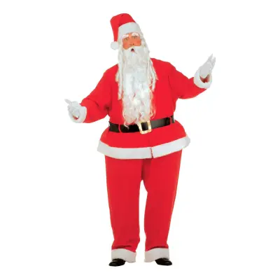 Tjock Tomte Maskeraddräkt - One size