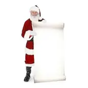 Tomte med Skylt Kartongfigur