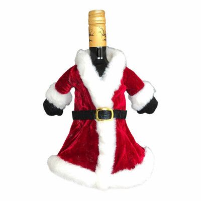 Tomtedräkt Deluxe till Vinflaska