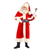 Tomtedräkt med Kappa Röd Deluxe - XX-Large