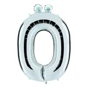 Bokstavsballong Silver - Bokstav Ö