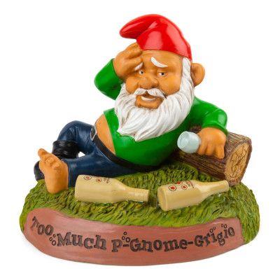 Trädgårdstomte Hungover Gnome