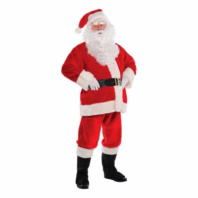 Traditionell Jultomte Plysch Maskeraddräkt - XX-Large