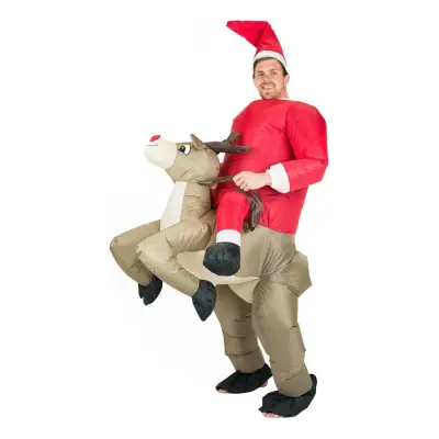 Uppblåsbar Ren Maskeraddräkt - One size