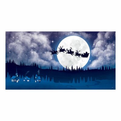 Väggdekoration Tomten med Släde