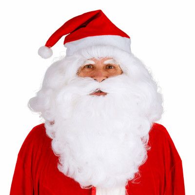 Vit Tomteperuk och Skägg - One size