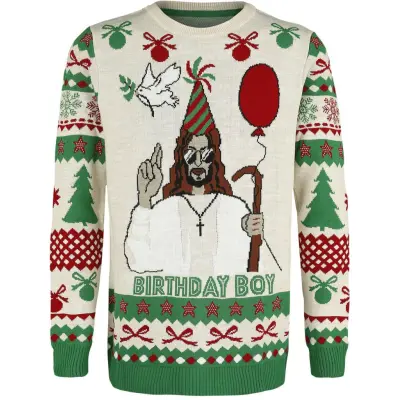 Ugly Christmas Sweater - Fun Christmas jumper - Birthday Boy - S 5XL - för Herr - flerfärgad