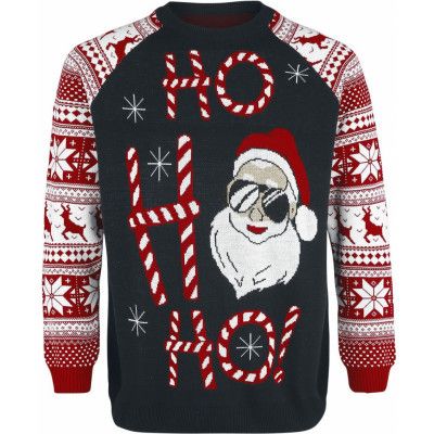 Ugly Christmas Sweater - Fun Christmas jumper - Ho Ho Ho - S 5XL - för Herr - flerfärgad