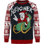 Ugly Christmas Sweater - Fun Christmas jumper - Sleigher Santa - S 5XL - för Herr - flerfärgad