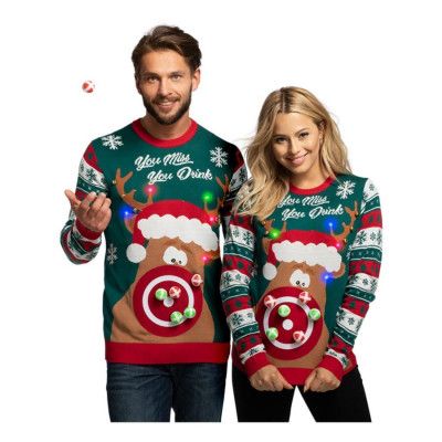 You Miss You Drink LED Jultröja - X-Small