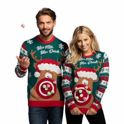 You Miss You Drink LED Jultröja - XXX-Large