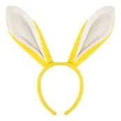 Diadem Kaninöron Gula - One size