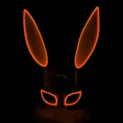 El Wire Kanin LED Mask - Orange
