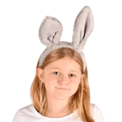 Kaninöron på Diadem Grå för Barn - One size