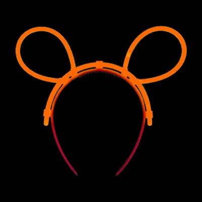 Självlysande Kaninöron - Orange