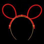 Självlysande Kaninöron - Röd