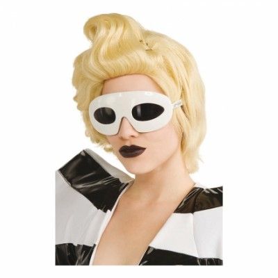 Lady Gaga Vita Glasögon
