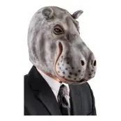 Flodhäst Latexmask - One size